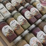 پک استندچوبی و شیشه ادویه پاش