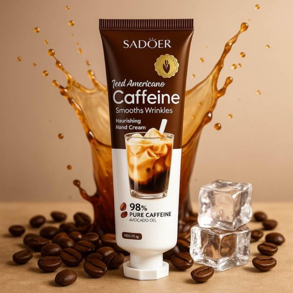 کرم دست کافئین سادور (آبرسان، ضدچروک ملایم و جذب‌سریع با رایحه آمریکانو