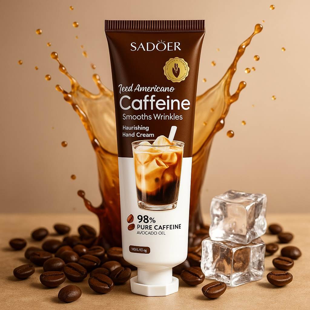 کرم دست کافئین سادور (آبرسان، ضدچروک ملایم و جذب‌سریع با رایحه آمریکانو - تصویر 1